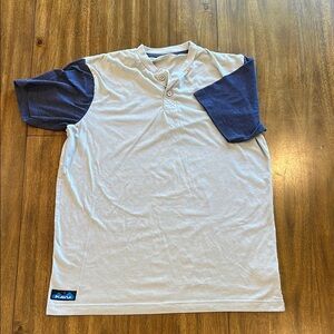 Kavu White and Blue Short Sleeve Tee